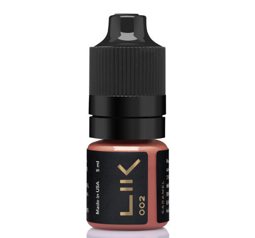 Пигмент Lik Lips 002 Caramel для перманентного макияжа, 10мл