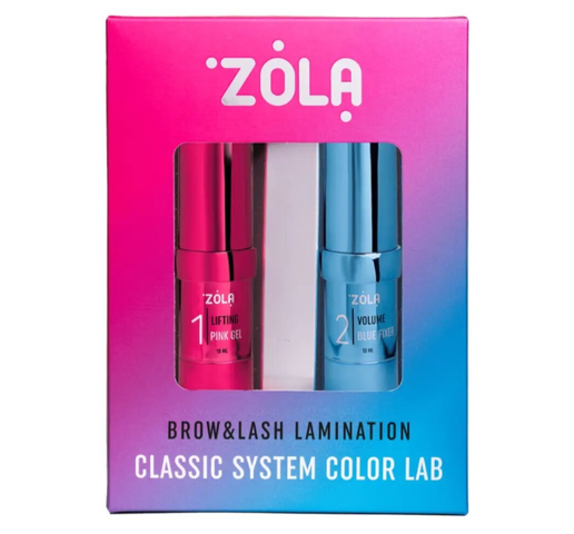 Набір складів для ламінування Zola Brow&Lash Lamination Classic System Color Lab 2*10 мл