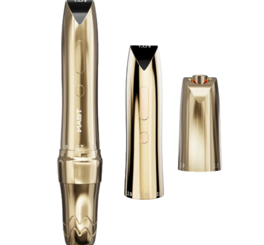 Беспроводная машинка для тату и татуажа Mast P60 Gold WQP-053 2 battery + RCA 
