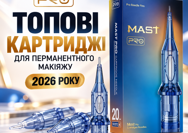 Картриджі Mast Pro — чому вони одні з найпопулярніших серед майстрів перманентного макіяжу в Україні
