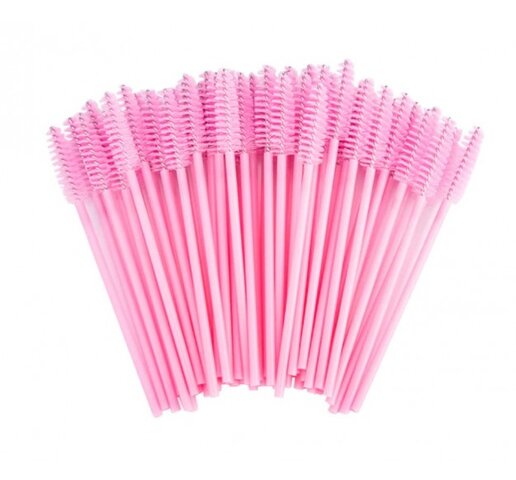 Щеточки для бровей Pink 50шт